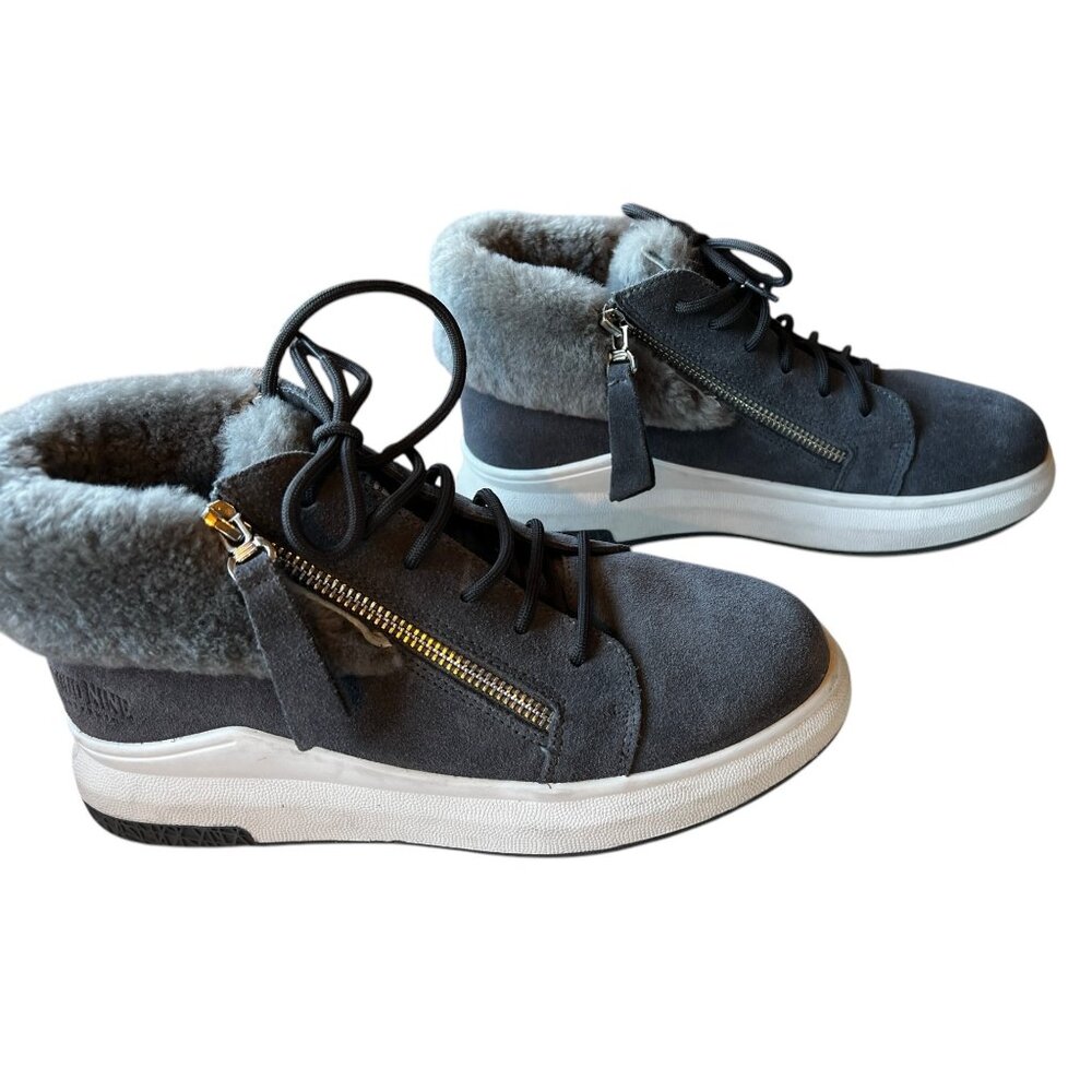 Cloud Nine Women’s Size 8 Gray Suede and Sheepskin Ankle Boots - Picture 15 of 15
